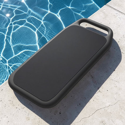 Docka Swimming Kickboard - High-Density EVA Foam - Ergonomic Hand Grips - Professional Grade Training Aid for Adults & Kids - Charcoal Grey